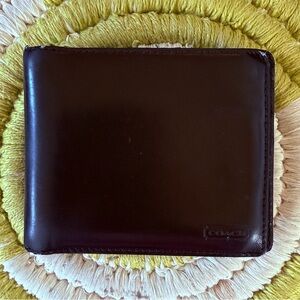 Men’s black Boxed Double Billfold Wallet